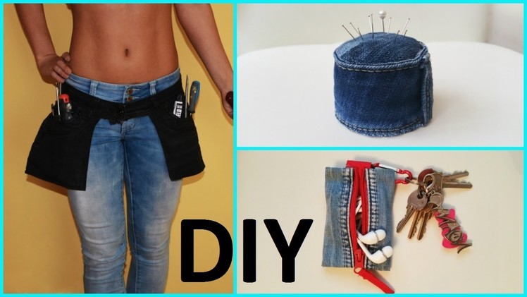 8 Creative DIY Ways HOW TO REUSE OLD JEANS