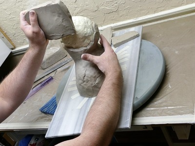 Air Dry Sculpting, Part 2 - covering with clay