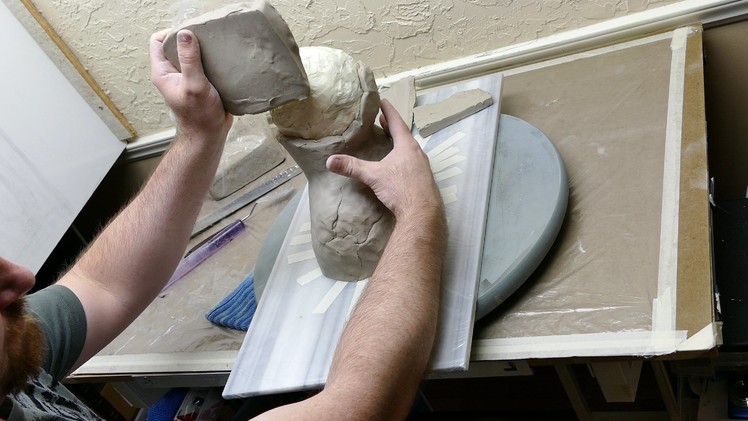 Air Dry Sculpting, Part 2 - covering with clay