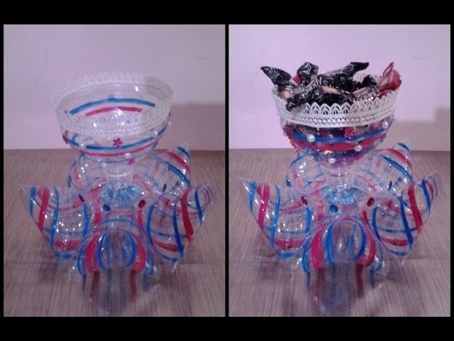 Best Out Of Waste Plastic Decorative Candy Cup
