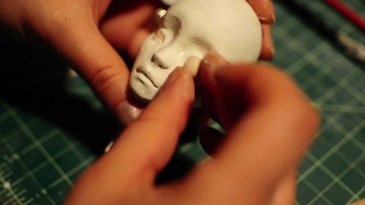 ***BJD sculpting vlog part 15A*** Sculpting eyes!