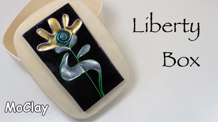 Box liberty style - Metal finishing with hot glue and powder