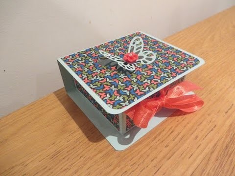 Butterfly Lid Gift Box Tutorial Using Stampin' Up Pretty Petals and Bold Butterfly