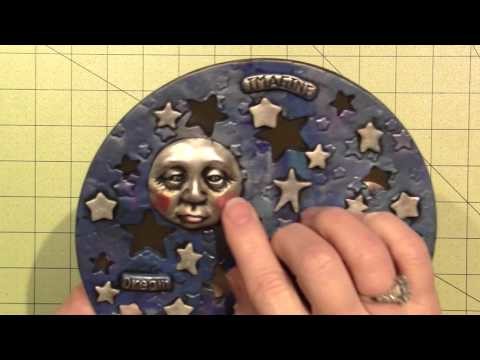 Celestial votive in Polymer clay