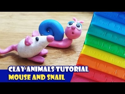 Clay animals tutorial - Mouse and Snail