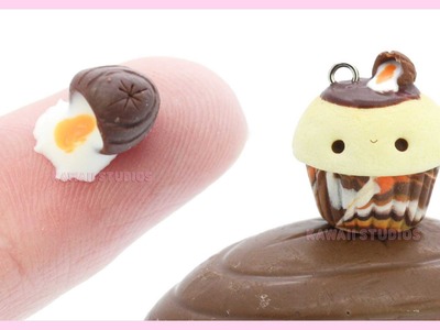 Creme Egg Miniature and Kawaii Cupcake ●  2 in 1 Polymer Clay Tutorial