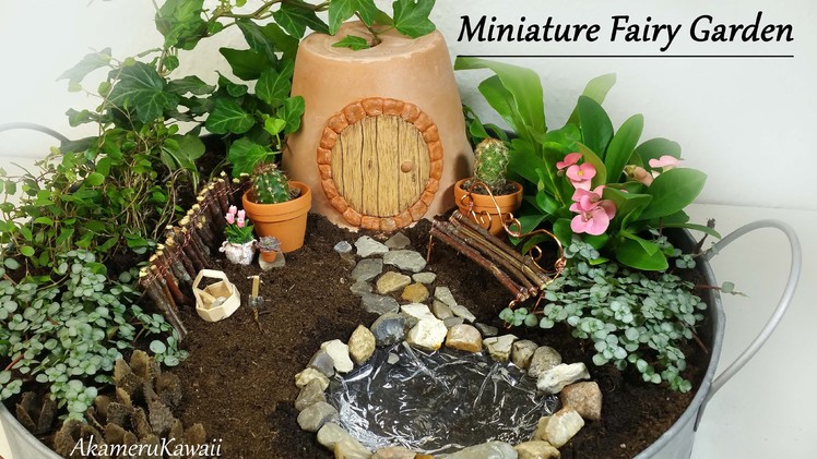 Cute Miniature Fairy garden - Tutorial