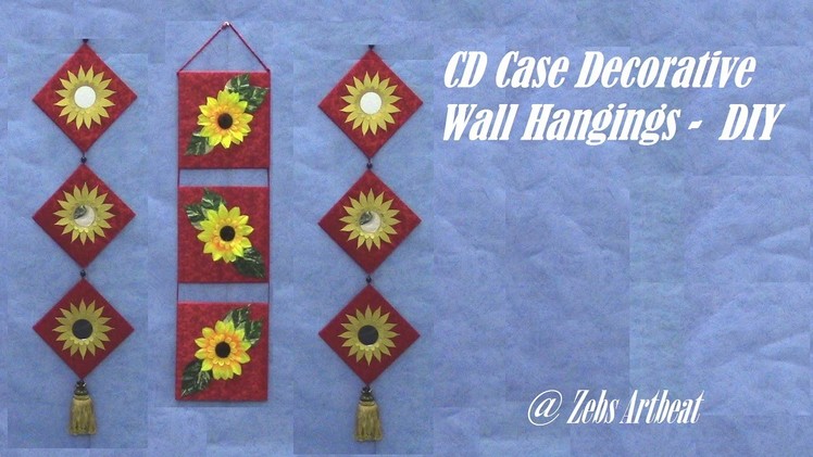 Decorative Wall Hanging DIY ( Recycling Old CD Cases )