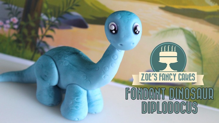 Dinosaur model: How to make a Diplodocus cake topper JURASSIC WORLD INSPIRED