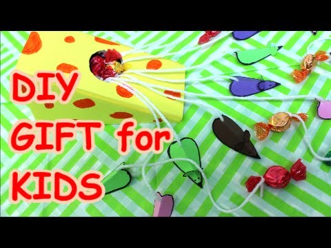 DIY Crafts Funny Gift for Kids Cheese and Mouses