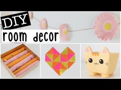 DIY Room Decor 2016 - Four EASY & INEXPENSIVE Ideas!