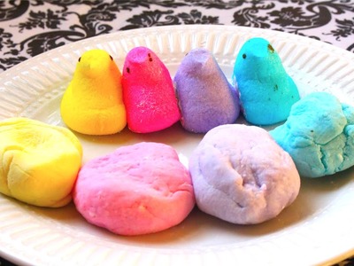 Easter Peeps Play-Doh (edible)