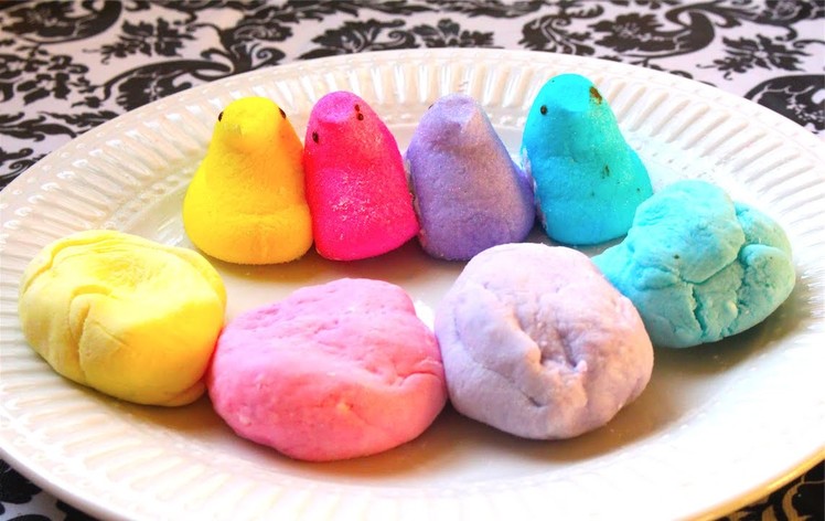 Easter Peeps Play-Doh (edible)