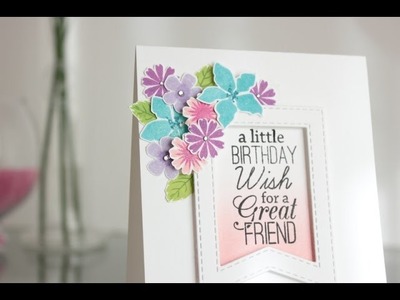 Floral window card