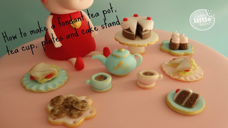 How to make a fondant mini tea set