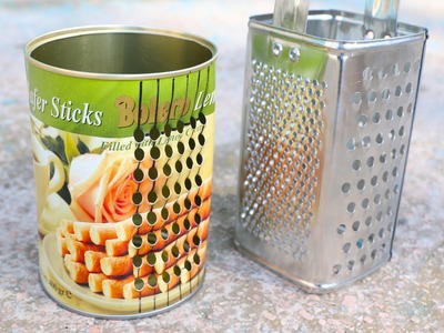 How to make a grater from a tin