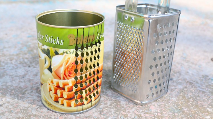 How to make a grater from a tin