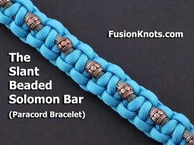 How to Make a Slant Beaded Solomon Bar by TIAT