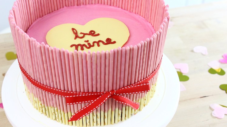 How to Make a Valentine's Day Pocky Cake!