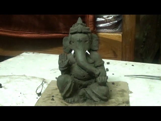How to make clay Ganesh