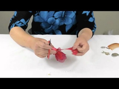 How to Make Nylon Flower Corsage & Hair Clip or Comb