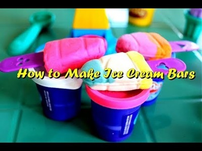 How to Make Play-Doh Ice Cream Bars | Play Doh Clay Double Twister