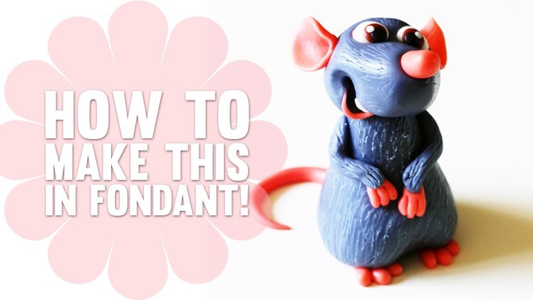 How to make Remy from Ratatouille - Fondant Cake Topper - Cake Decorating Tutorial