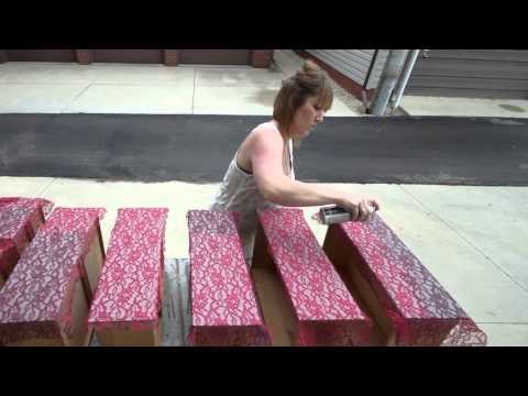 How To Paint A Lace Applique On Chalk Painted Furniture