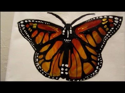 How to paint a Monarch Butterfly