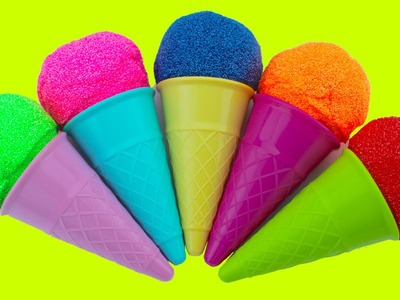 Ice Cream Cone Play Foam Clay Surprise Eggs | Teletubbies Pocoyo Angry Birds Minions MLP The Smurfs