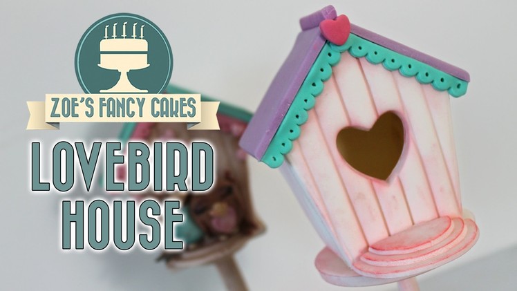 Lovebird house cake topper: Valentines collaboration