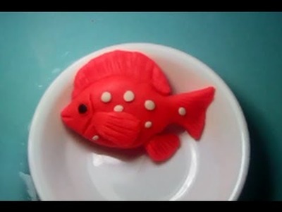 Making of fish from clay