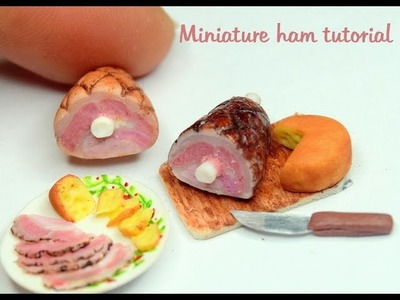 Miniature ham tutorial-Polymer clay