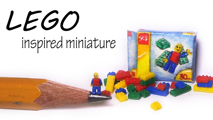 Miniature LEGO Inspired Polymer Clay Tutorial