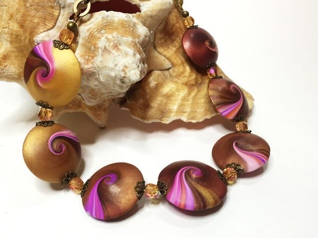 New Polymer Clay Class! Learn How To Make These Swirly Lentil Beads