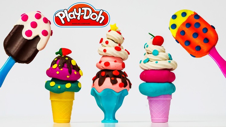 Play doh Ice cream Popsicle Sundae Ice Cream Cone Playdoh