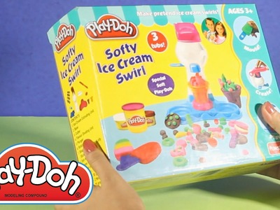 Play Doh Softy Ice Cream Swirl | Children Toys | Clay Modeling | How to make play doh food