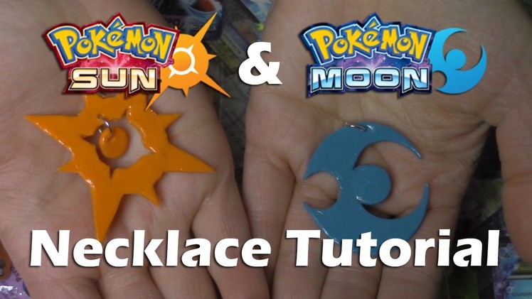 Pokemon Sun and Moon Polymer Clay Necklace Tutorial