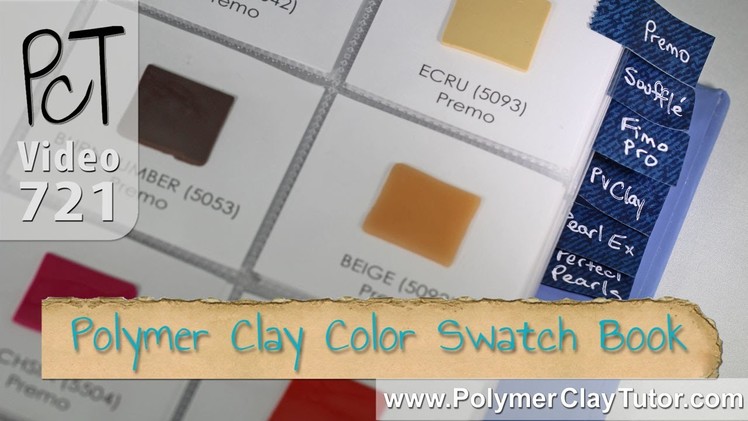 Polymer Clay Color Swatch Book