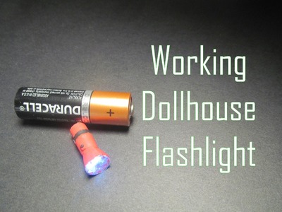 Polymer Clay Dollhouse Miniature Working Flashlight