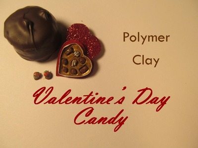 Polymer Clay Dollhouse Miniature Valentine's Day Chocolate Candy Box