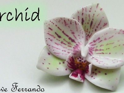 Polymer Clay Orchid Flower Pendant Tutorial