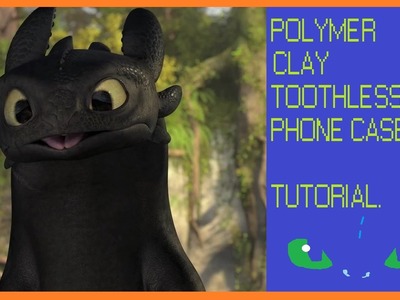 Polymer Clay Toothless Phone Case