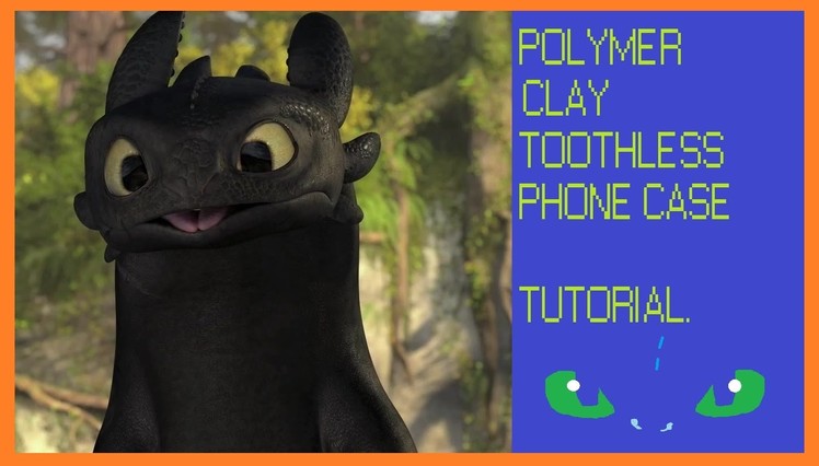 Polymer Clay Toothless Phone Case