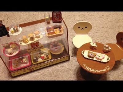 Rilakkuma Re-ment Display Case and Table Unboxing