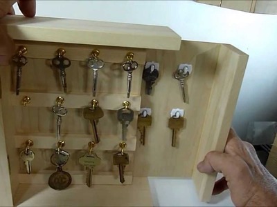 Secret Key Cabinet with "hide a key panel"