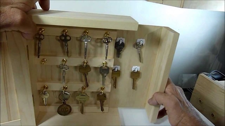 Secret Key Cabinet with "hide a key panel"