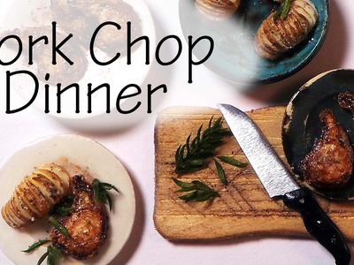 Simple Pork Chop Dinner - Polymer Clay Tutorial