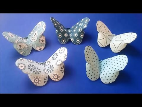 SUPER SIMPLE origami or kirigami BUTTERFLY