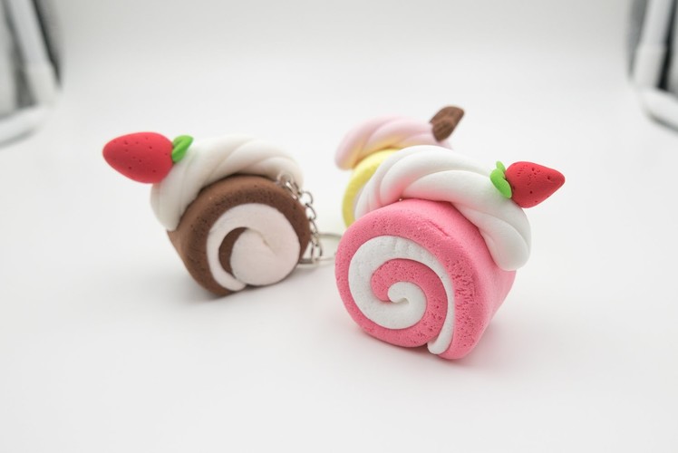 Swiss roll light air dry clay tutorial step by step